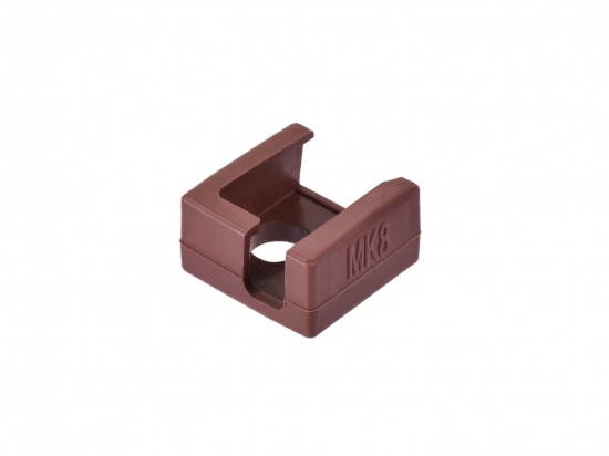Heat block sok/sleeve MK7 / MK8 / MK9 siliconen bruin